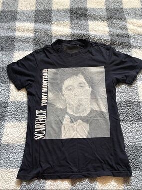 Philipp Plein Black Scarface Tony Montana Graphic Tee